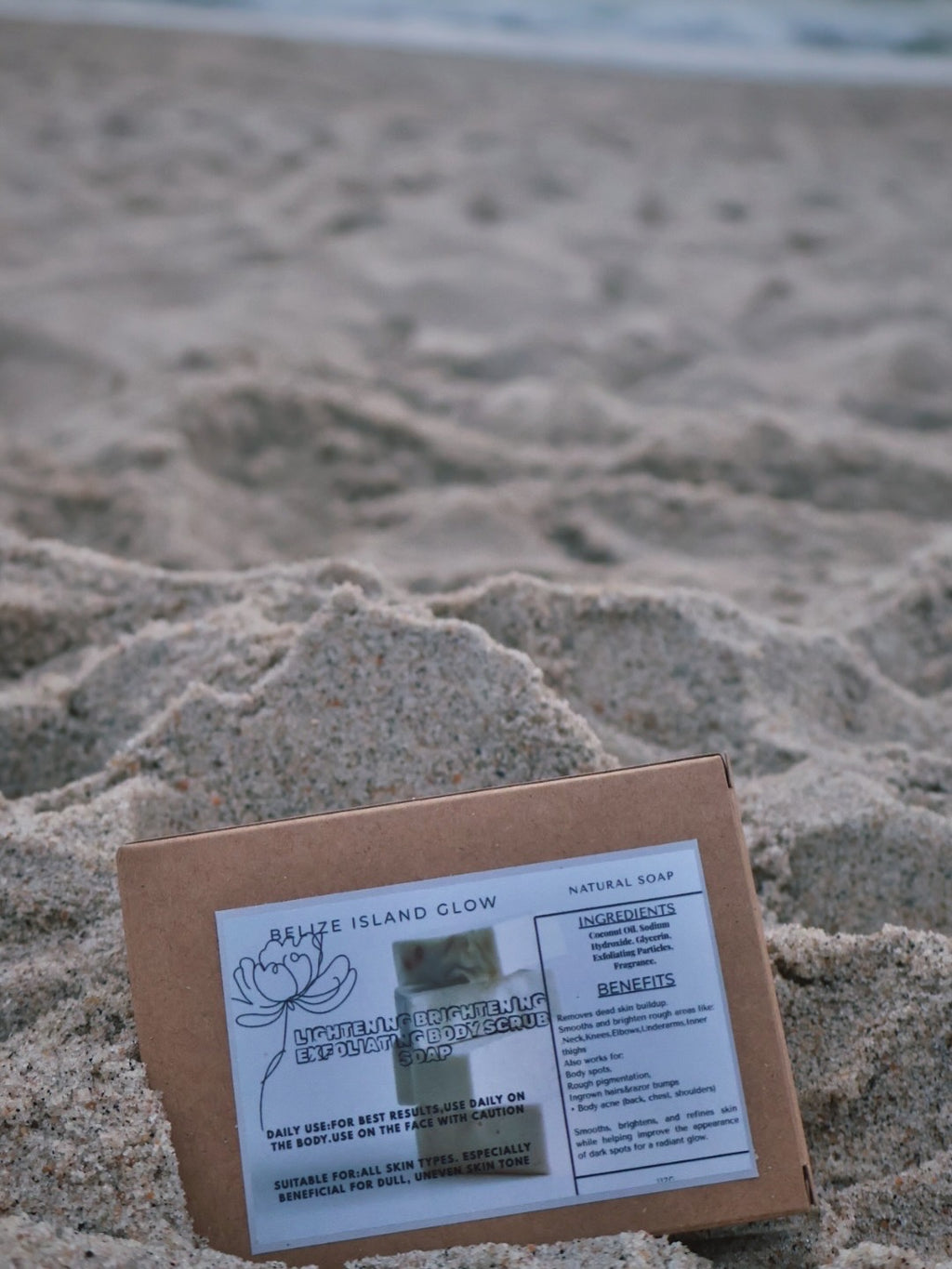 LIGHTENING BRIGHTENING EXFOLIATING BODY SCRUB SOAP