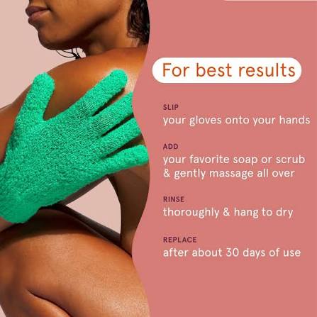 EXFOLIATING BATH GLOVES