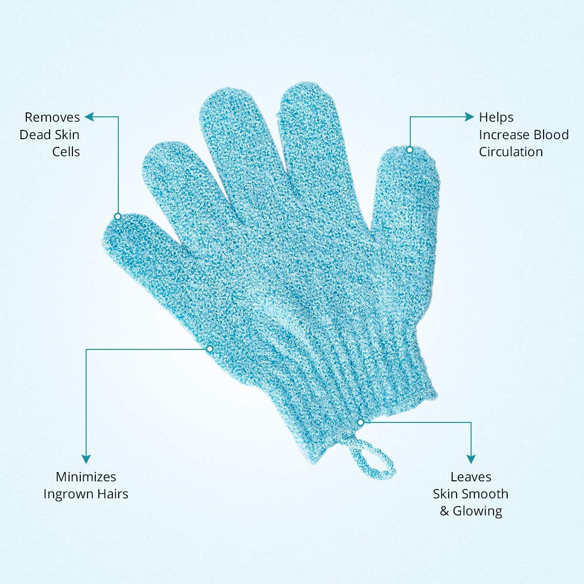 EXFOLIATING BATH GLOVES
